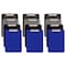 Better Office Products Plastic Clipboards, Durable, 12.5 x 9 Inch, Low Profile Clip, Black, Blue, Gray, Clear, 12PK 45095 - alternate 1